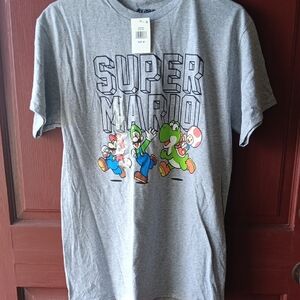 Nintendo Super Mario Heather Gray Tee